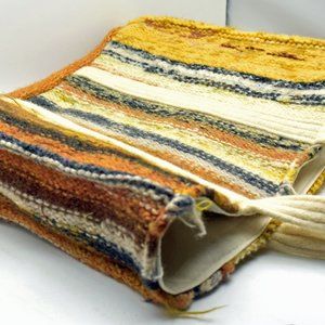 Gold/Brown Handfelted Wool, Handmade Tote